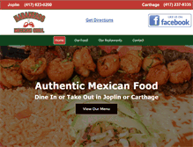 Tablet Screenshot of habaneromexgrill.com